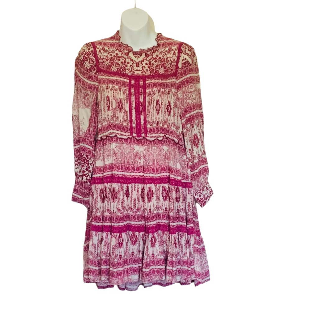 JAASE Fey Boho Mini Dress In Rhapsody Size XS - Picture 3 of 12